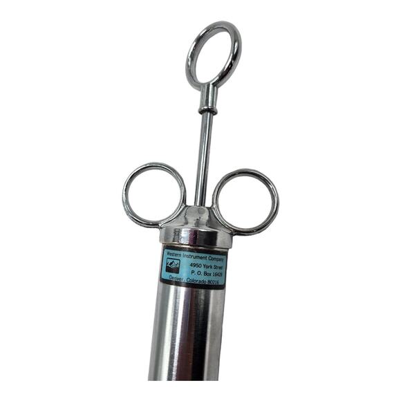Western Instrument Meat Pump Injector Stainless Steel 4 Ounce - Picture 2 of 4